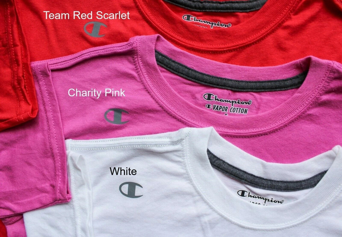 $3 Champion T385 Boys Boys Double Dry Cotton Short Sleeve Tee with UV Protection (Select Size & Color)