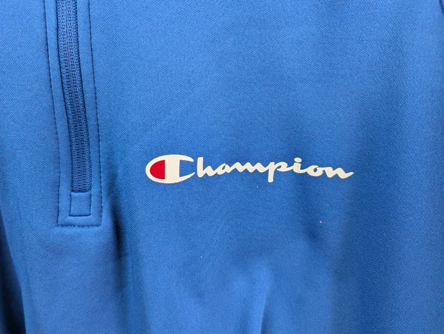Champion S230 Men's Double Dry Colorblock 1/4 Zip Jacket Pullover Royal Blue (Only XL & 3XL Left)