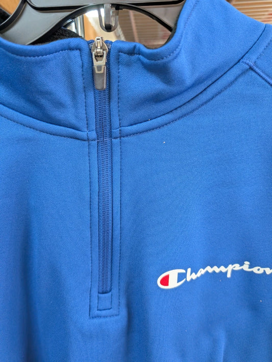 Champion S230 Men's Double Dry Colorblock 1/4 Zip Jacket Pullover Royal Blue (Only XL & 3XL Left)