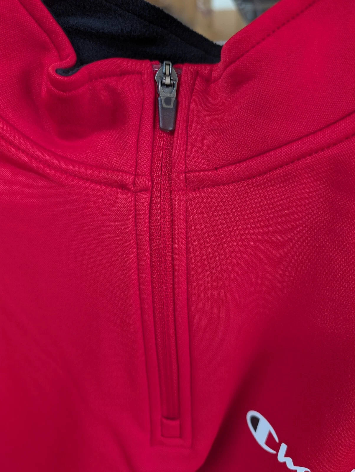 Champion S230 Men's Double Dry Colorblock 1/4 Zip Jacket Pullover Scarlet (Only 3XL Left)