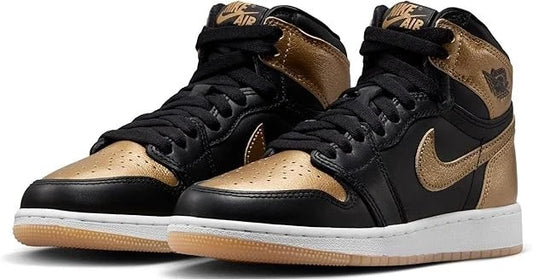 NIKE Air Jordan 1 Retro High OG Men's Shoes Black/Gold (Only Size 10 Left)
