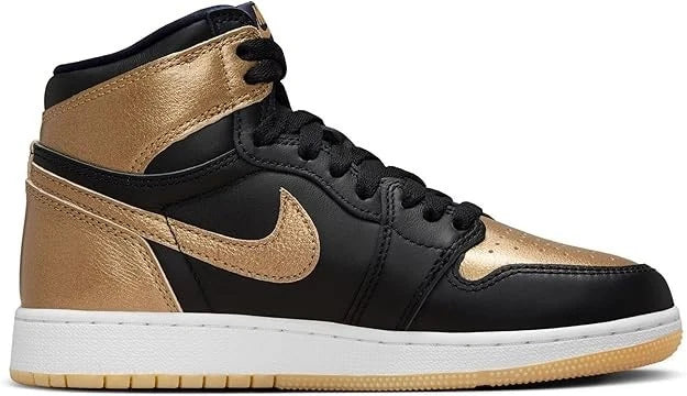 NIKE Air Jordan 1 Retro High OG Men's Shoes Black/Gold (Only Size 10 Left)
