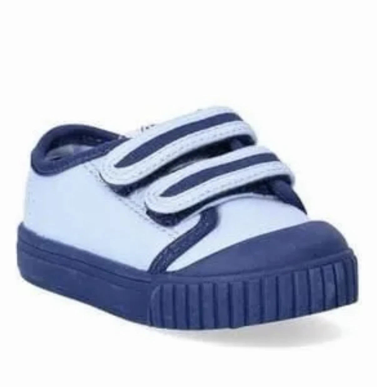 Wonder Nation Boys Two Strap Bump Toe Sneakers Toddler Size 5 Blue Memory Foam